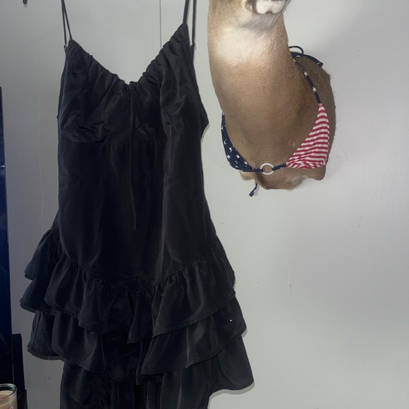 Black Ruffled Dress - Picture 2 of 3